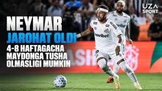 Neymar jarohat oldi va ikki oygacha maydonga tusha olmasligi mumkin